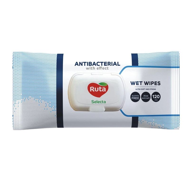 Mitrās salvetes Ruta Selecta. 1 sl. 120 gab.