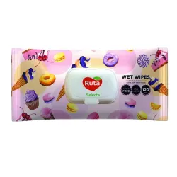 Влажные салфетки для рук Rūta selecta, 120 шт.