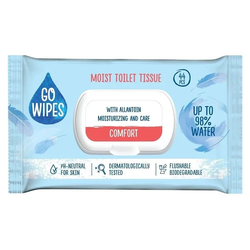 Tualetes papīrs Go Wipes Comfort, drėgnas, 1 sl