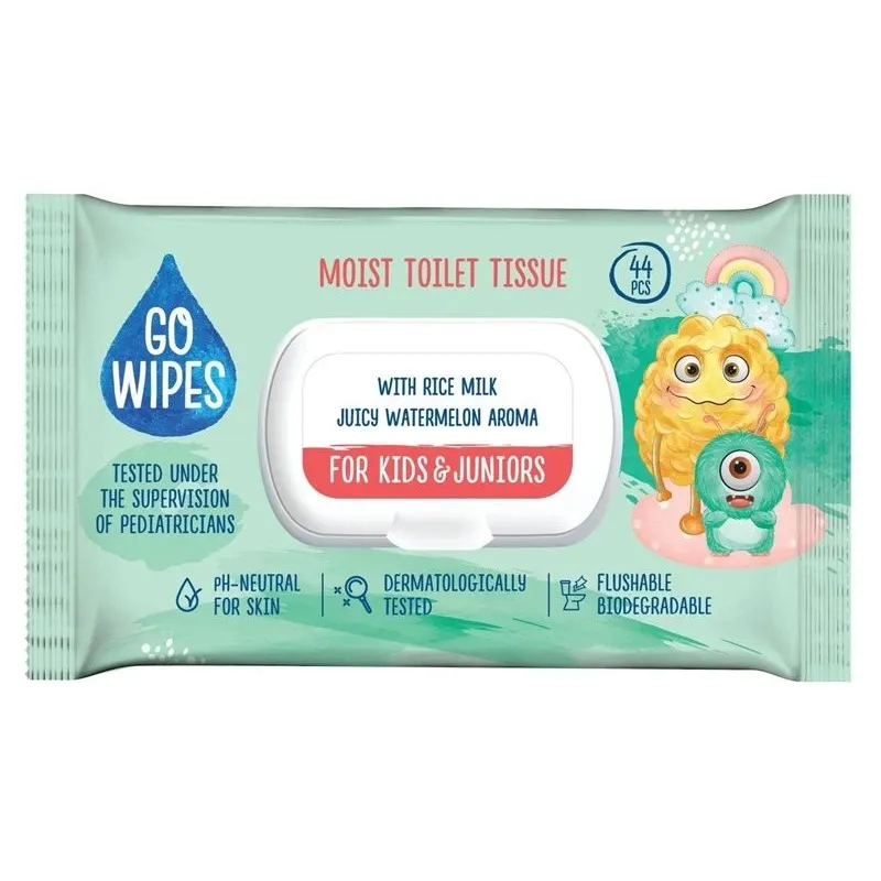 Tualetes papīrs Go Wipes Kids & Juniors, drėgnas, 1 sl