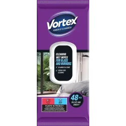 Mitrās salvetes Vortex. stiklam 48