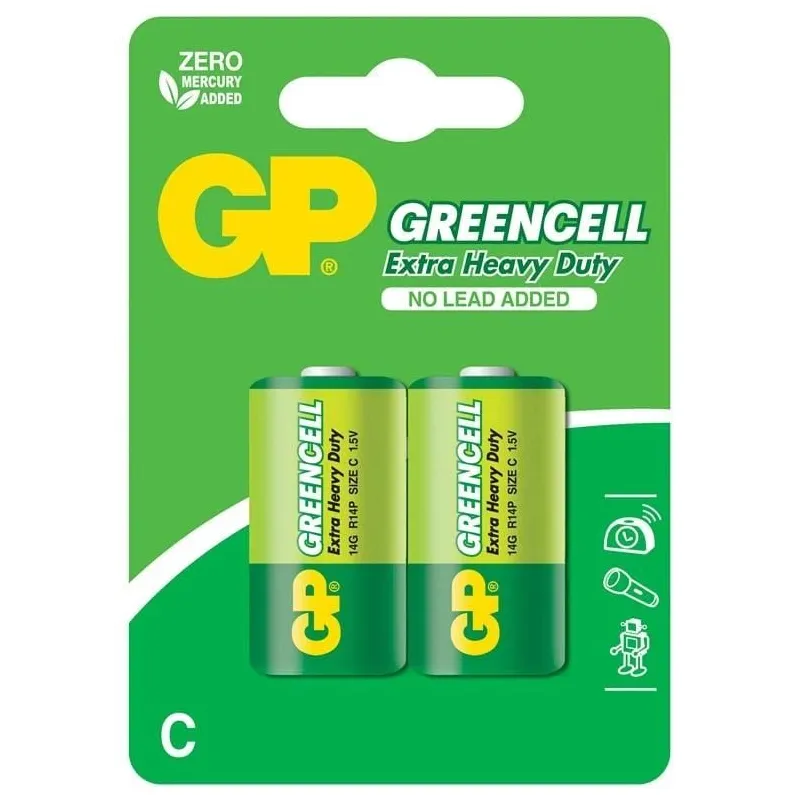 Baterijas GP Batteries GPPCC14KC005, LR14-R14, 1.5 V