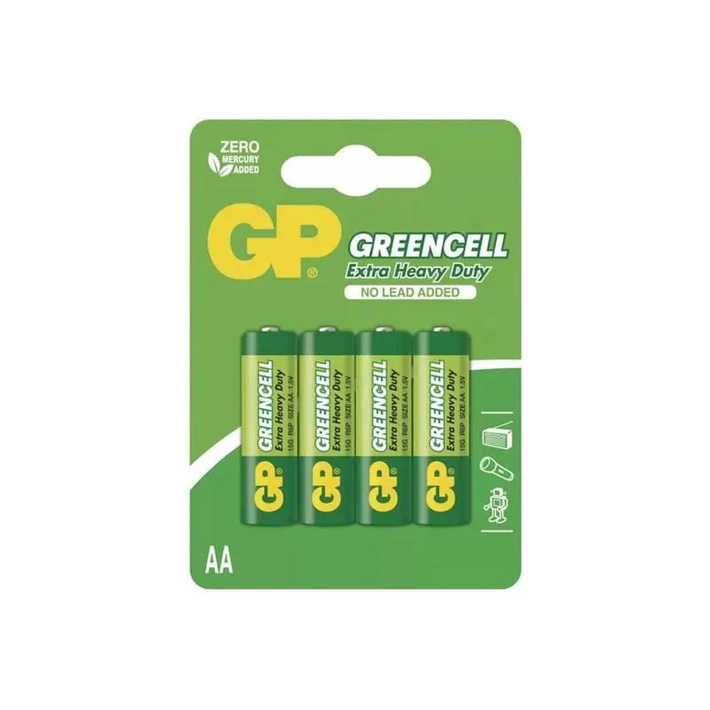 Baterijas GP Greencell, AA, 1.5 V