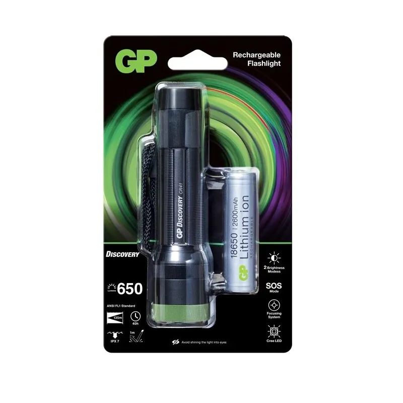 Kišeninis žibintuvėlis GP GPACTCR41000, 5700 - 7000 °K