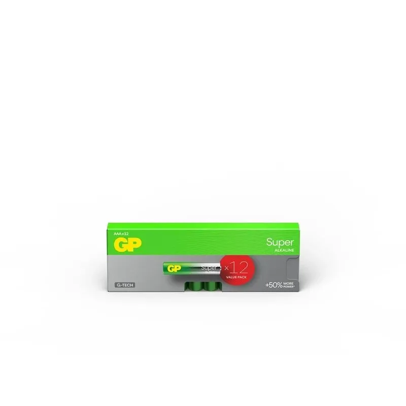 Batteries super alkaline aaa 1.5v 12pce