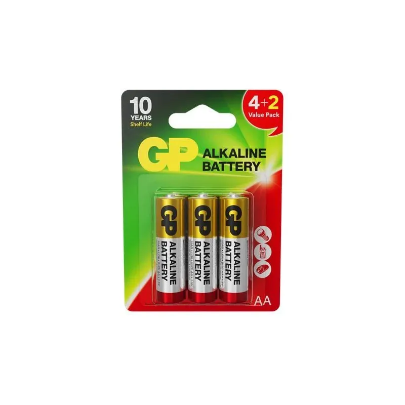 Baterijas GP GPPCA15AR008, AA, 1.5 V