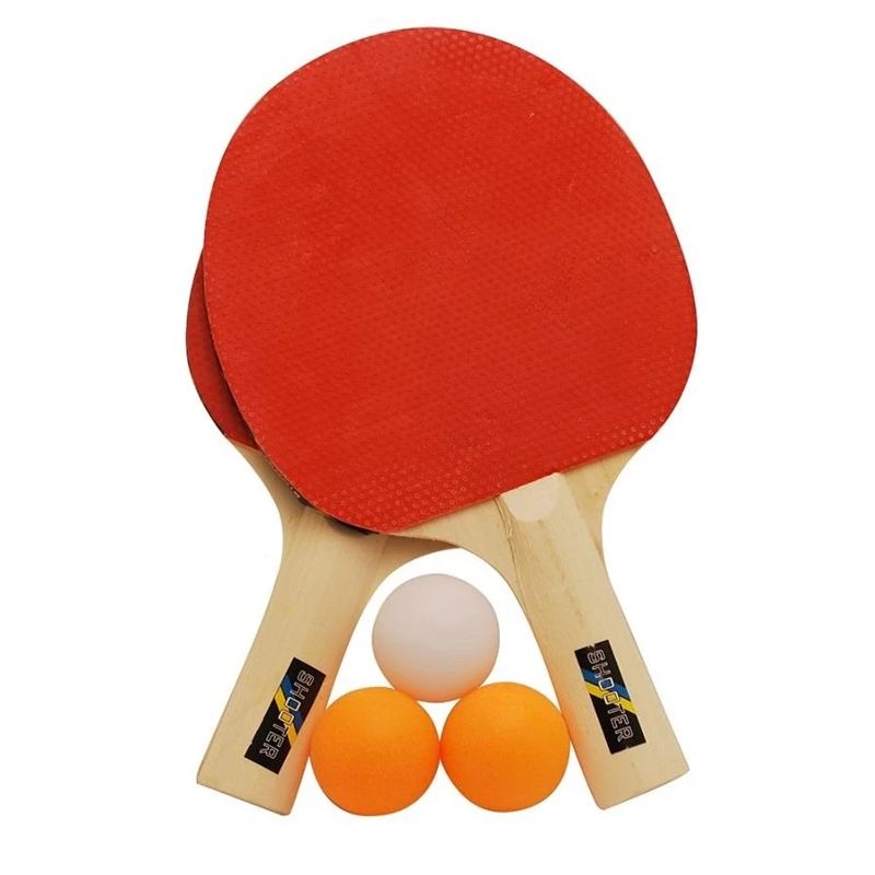 Table tennis set. 1xrackets. 3xballs
