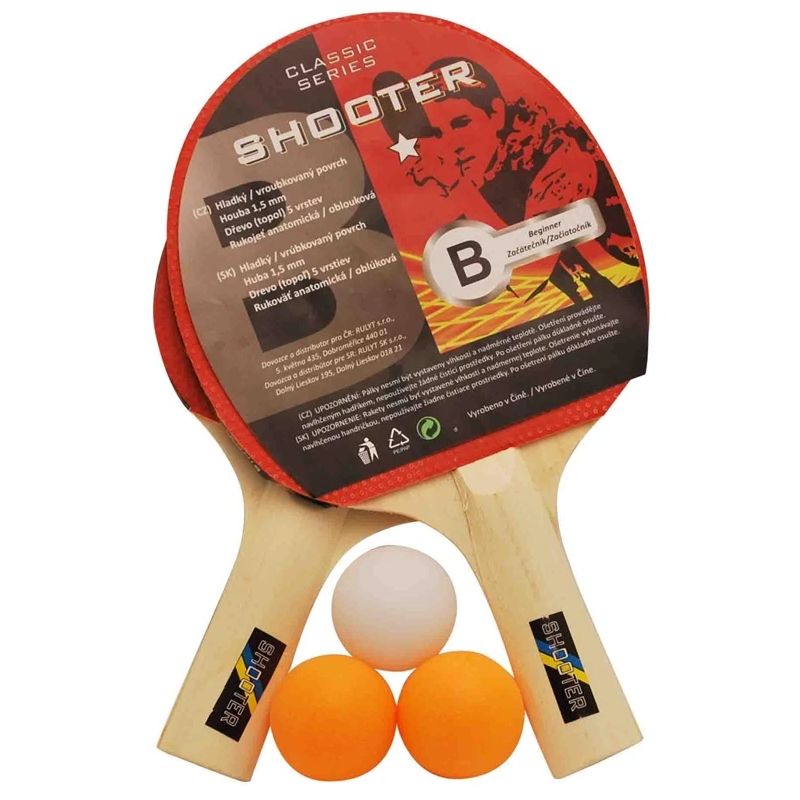 Table tennis set. 1xrackets. 3xballs
