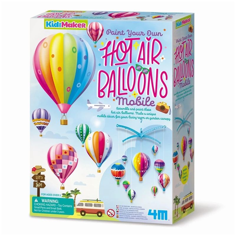 Rotaļlietu krāsošanas komplekts Paint Hot Air Balloons
