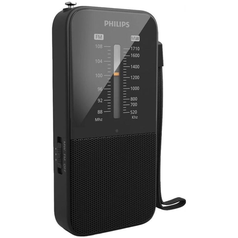 Radio uztvērējs Philips TAR1509-00. melna