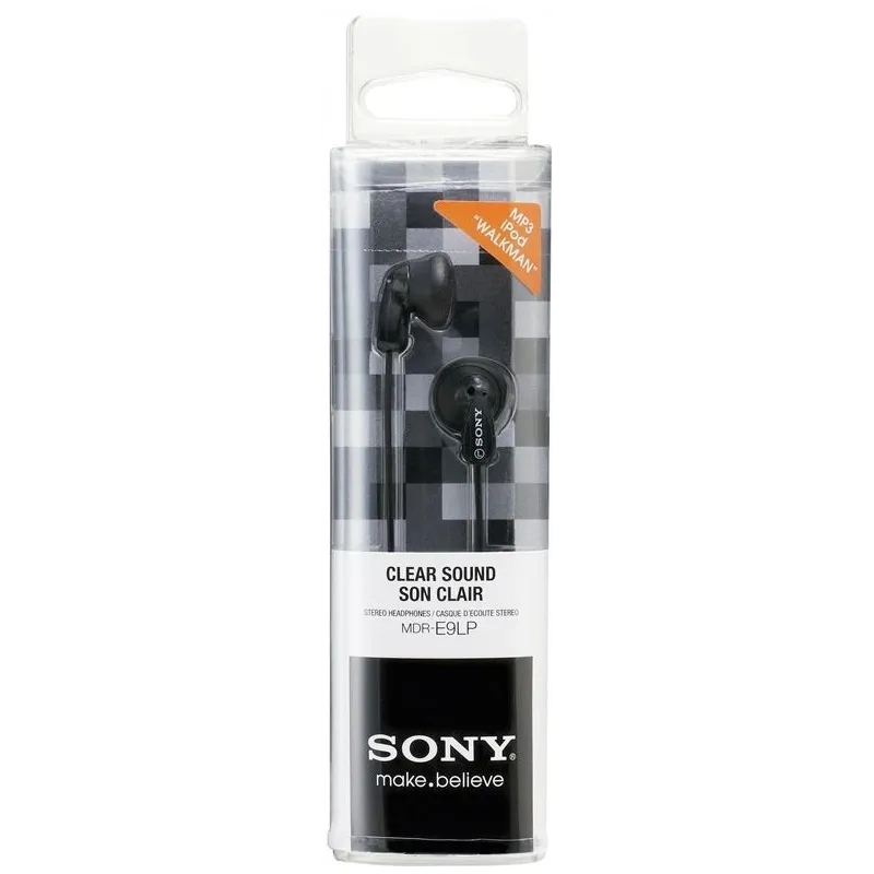 Juhtmega kõrvaklapid Sony MDR-E9LP MDRE9LPB.AE, must v.