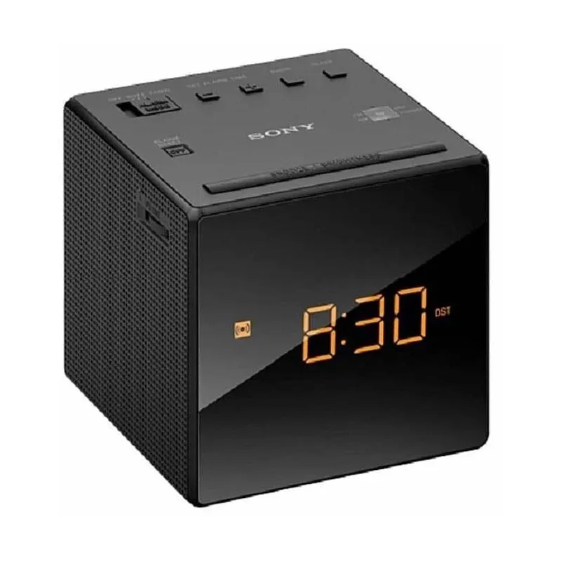 Radio modinātājs Sony ICF-C1, melna krās.