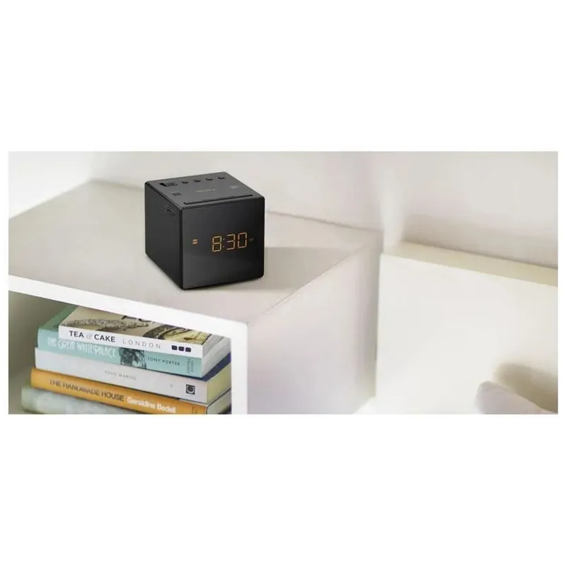Radio modinātājs Sony ICF-C1, melna krās.