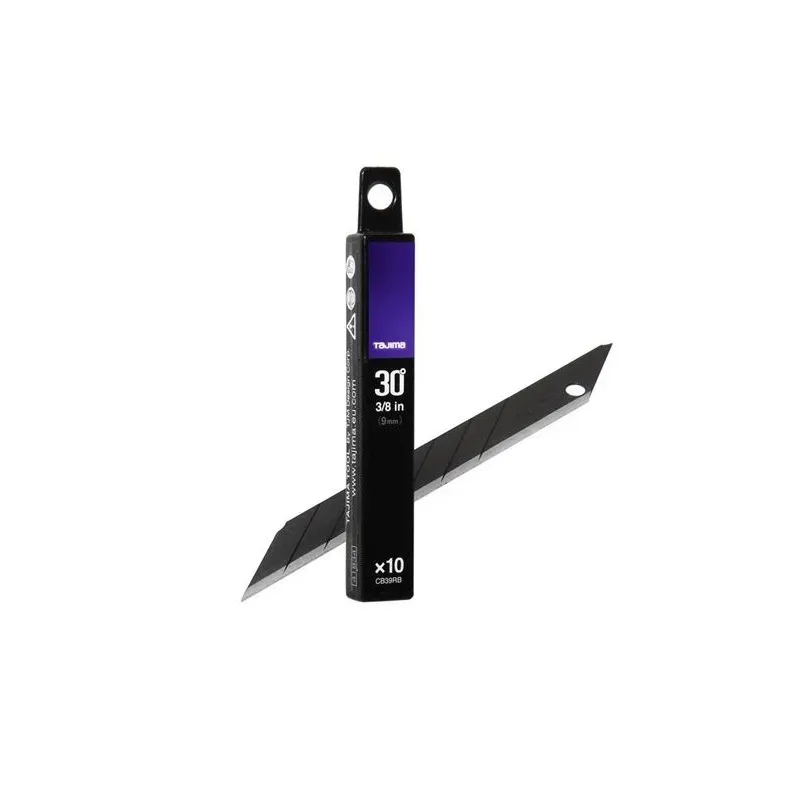Nolaužamie asmeņi TAJIMA Dora Razar Black CB39RB, 7.2 cm, nerūsējošais tērauds-metāls, 10 gab.