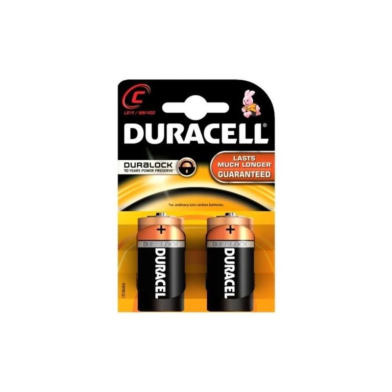 Baterijas Duracell. LR14. 2 gab.