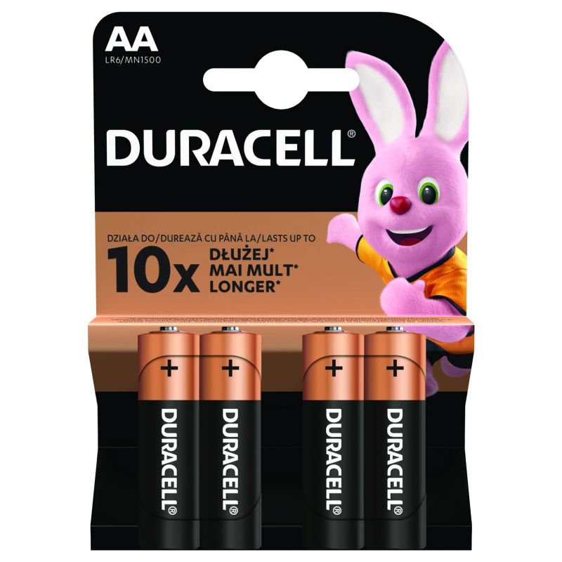 Baterijas duracell c&b aa b4