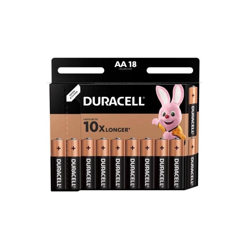 Baterijas Duracell Alkaline AA 18pcs