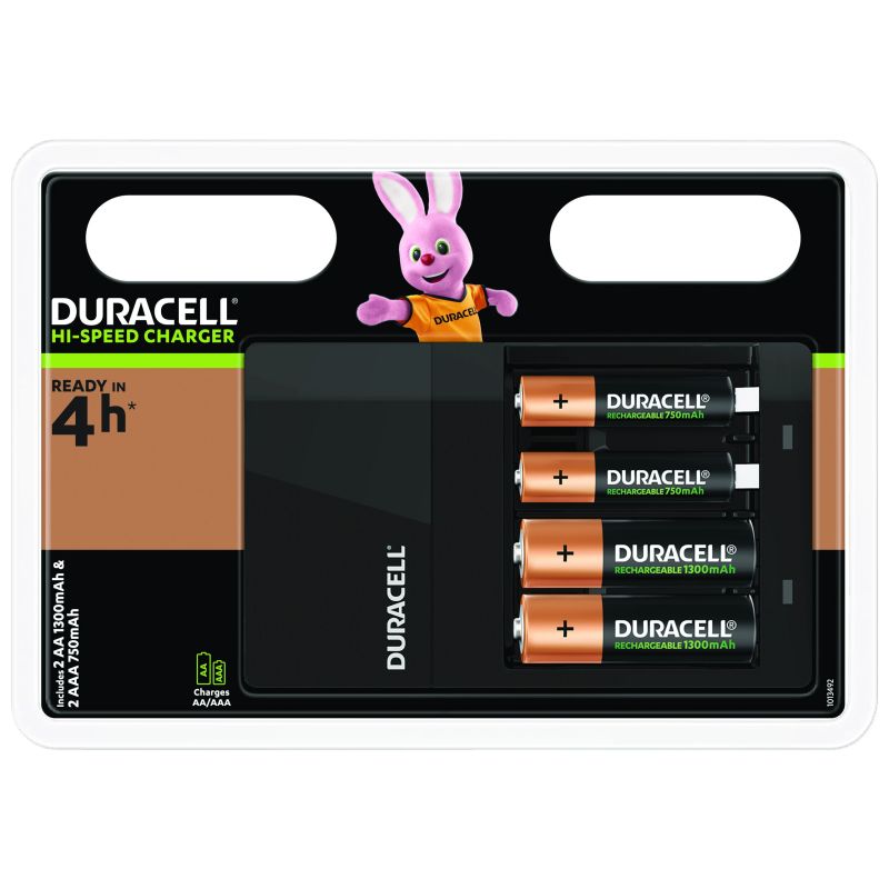 Rechargeable Battery Charger Duracell+2AAA+2AA Rechargeable Batteries