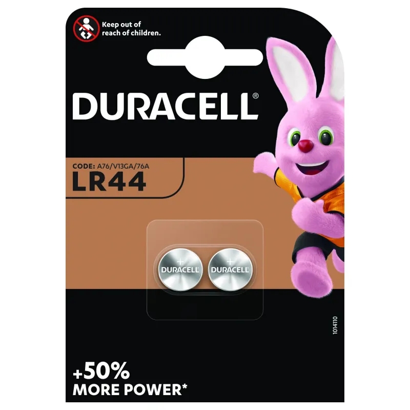 Elementai Duracell LR44, 2 vnt.