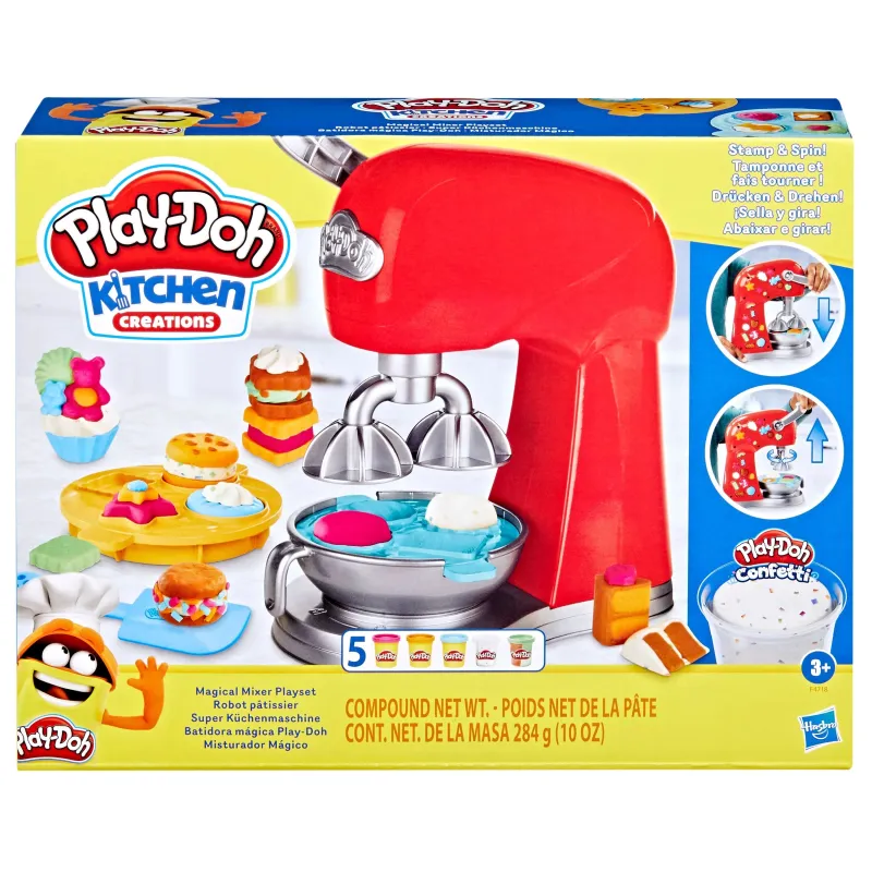 Plastilīns Hasbro Play-Doh Magical Mixer, daudzkrāsaina