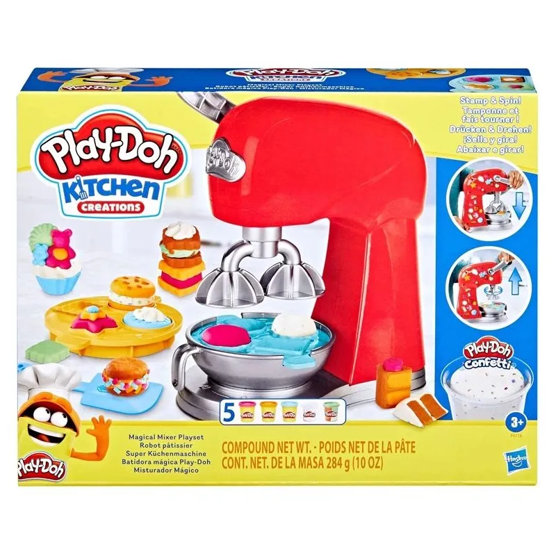Пластилин Hasbro Play-Doh Magical Mixer, многоцветный