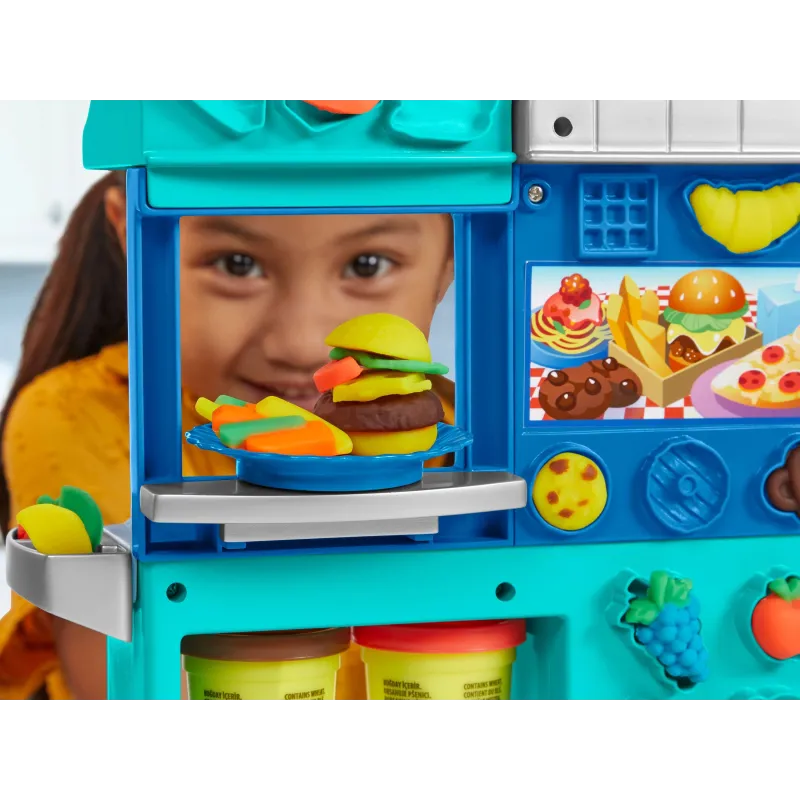 Plastilino rinkinys Hasbro Play-Doh Chef's Restaurant Playset, įvairių spalvų