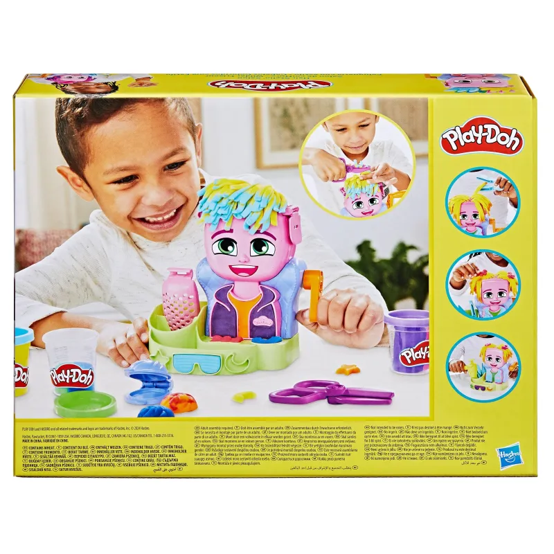 Набор для творческой лепки из глины Hasbro Play-Doh Hair Staylin' Salon F8807, многоцветный