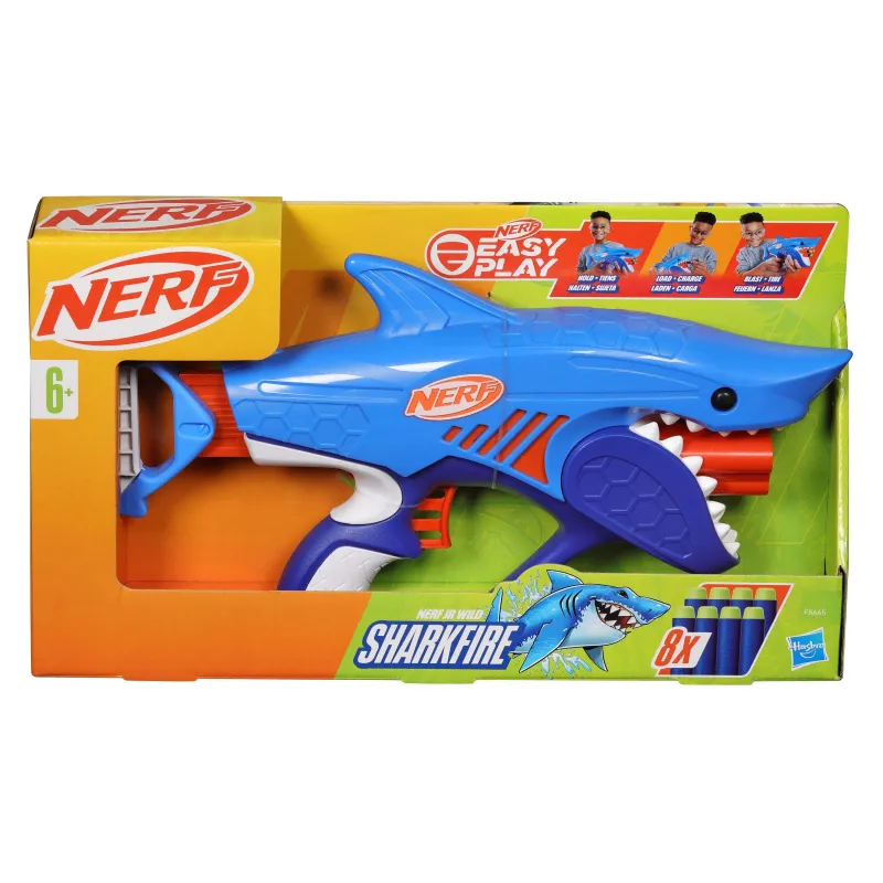 Rotaļu ierocis ar lodēm Hasbro Nerf Sharkfire Zila