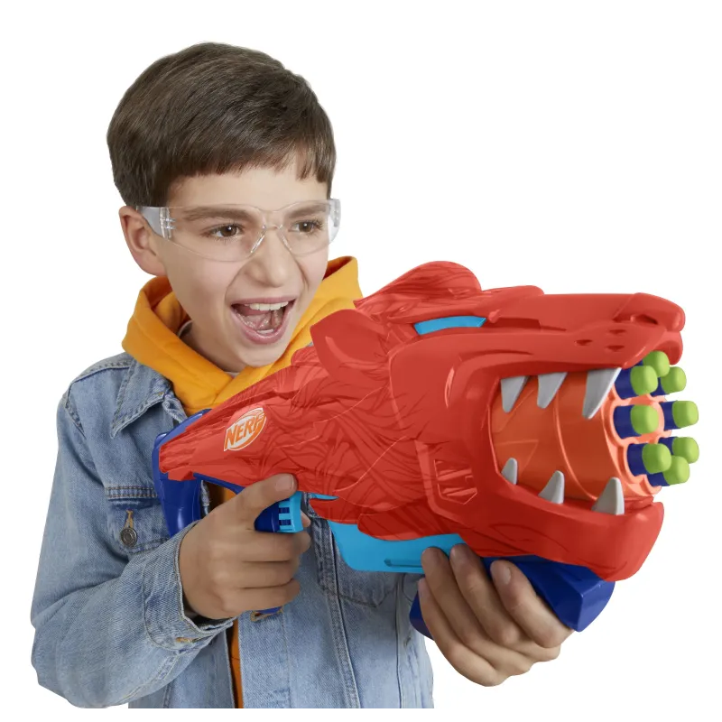 Rotaļu ierocis ar lodēm Hasbro Nerf Lionfury Sarkana