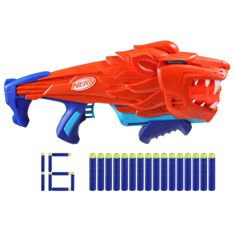 Rotaļu ierocis ar lodēm Hasbro Nerf Lionfury Sarkana