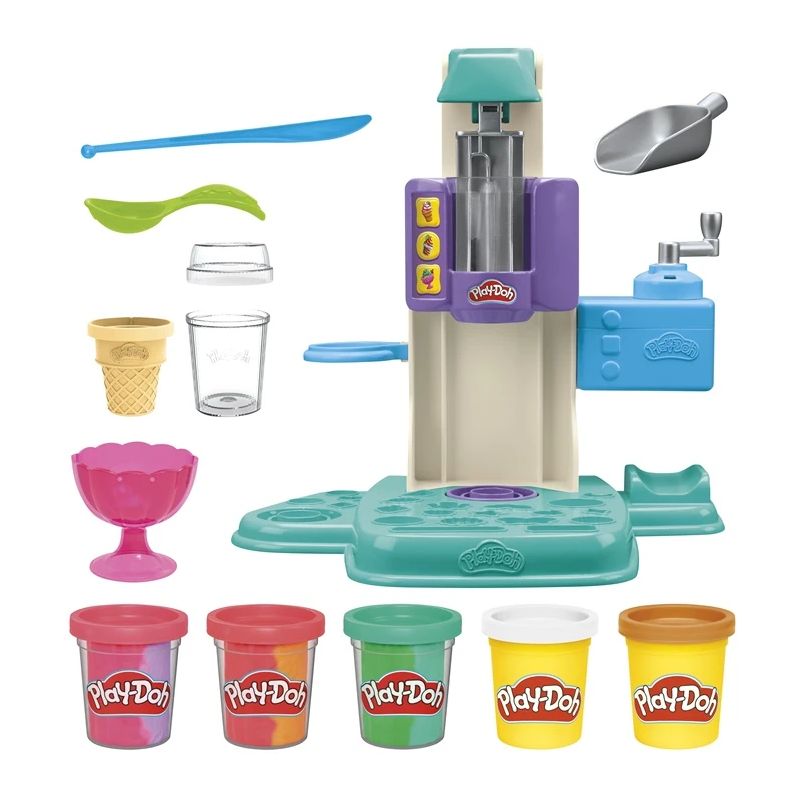 PLAY-DOH Rotaļu komplekts Saldējuma varavīksnes virpuļi