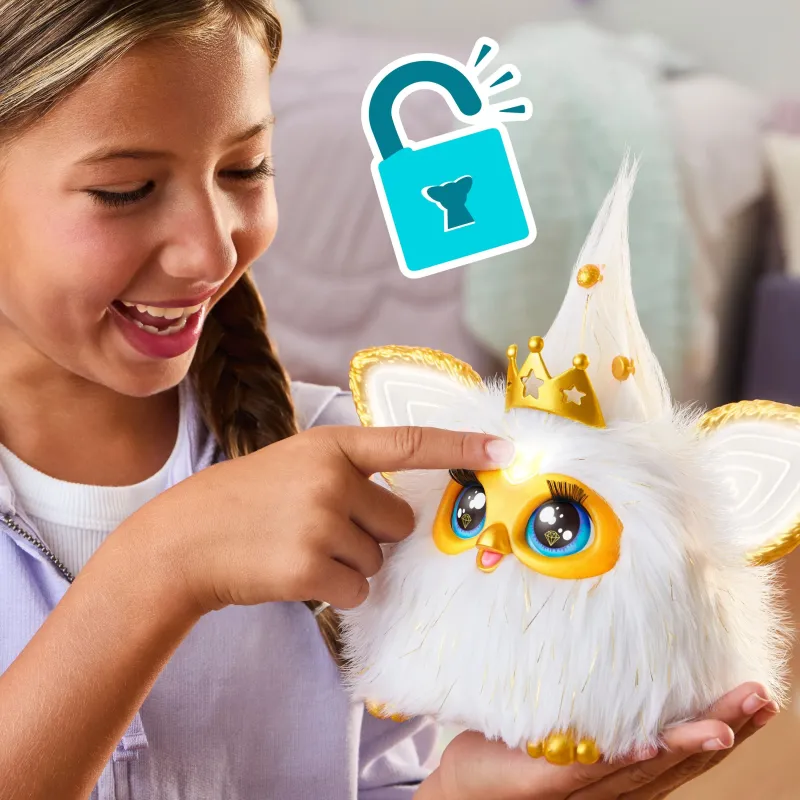 Interaktīva rotaļlieta Hasbro Furby Gold Glam G1938, daudzkrāsaina