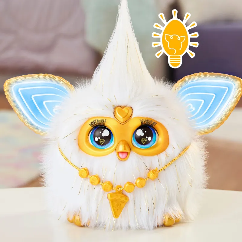Интерактивная игрушка Hasbro Furby Gold Glam G1938, многоцветный