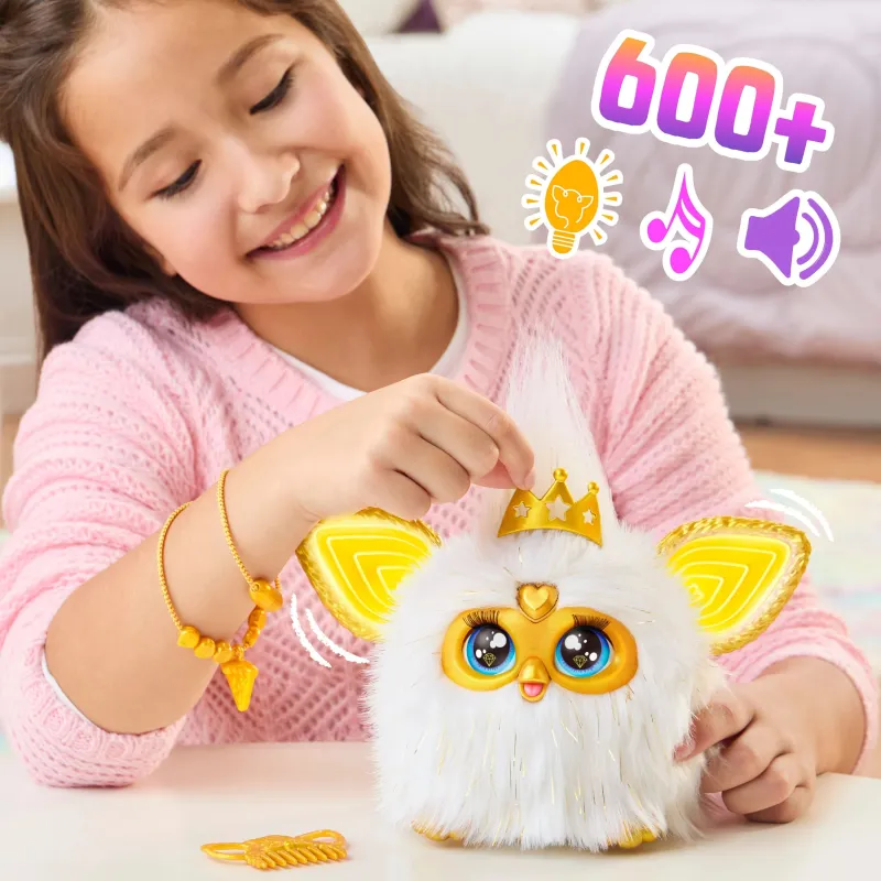Интерактивная игрушка Hasbro Furby Gold Glam G1938, многоцветный