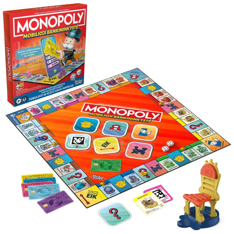 MONOPOLY Spēle „Monopols: mobilā banku darbība“, latviešu val.