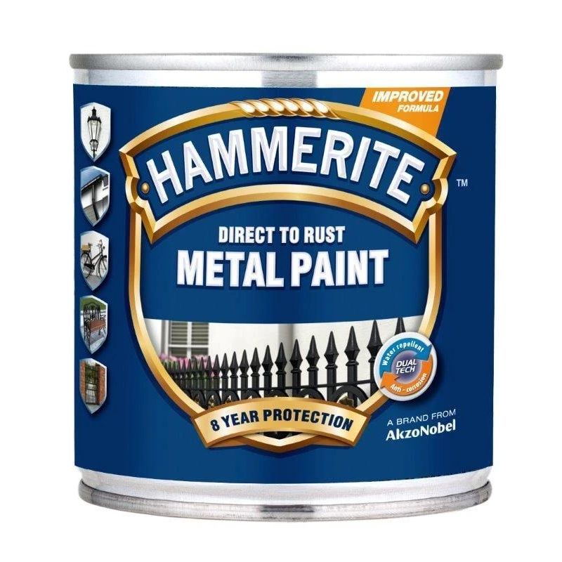 Krāsa hammerite balts glancēta 250ml