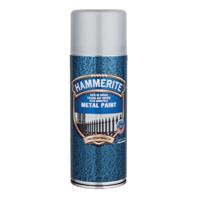 AEROSOL METAL PAINTS „HAMMERED“, SILVER, GRAY, 400ml