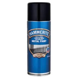 Краски в аэрозоле Hammerite Smooth, простые, черный, 0.4 л