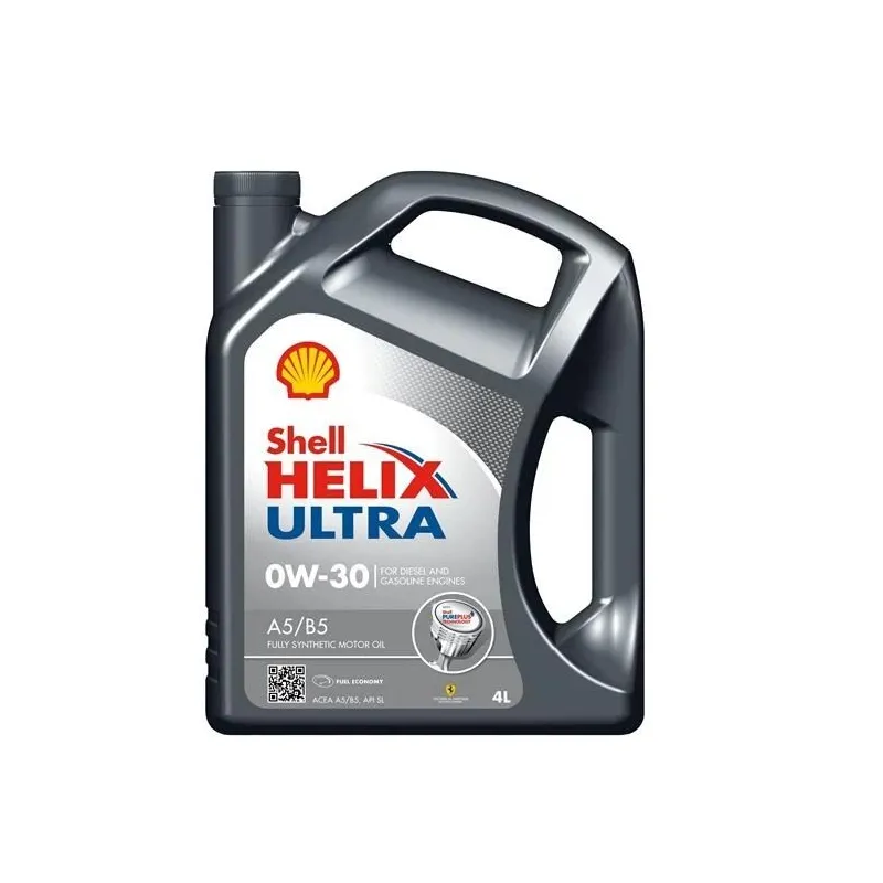 Motoreļļa Shell Helix Ultra A5-B5 0W - 30, sintētiskais, 4 l