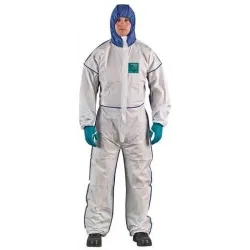 Protective Suit Ansell Alphatec 1800 Co Blue-White XL