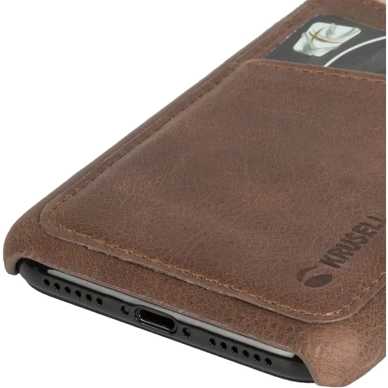 Krusell Sunne 2 Card Cover Apple iPhone X vintage cognac ,61104,