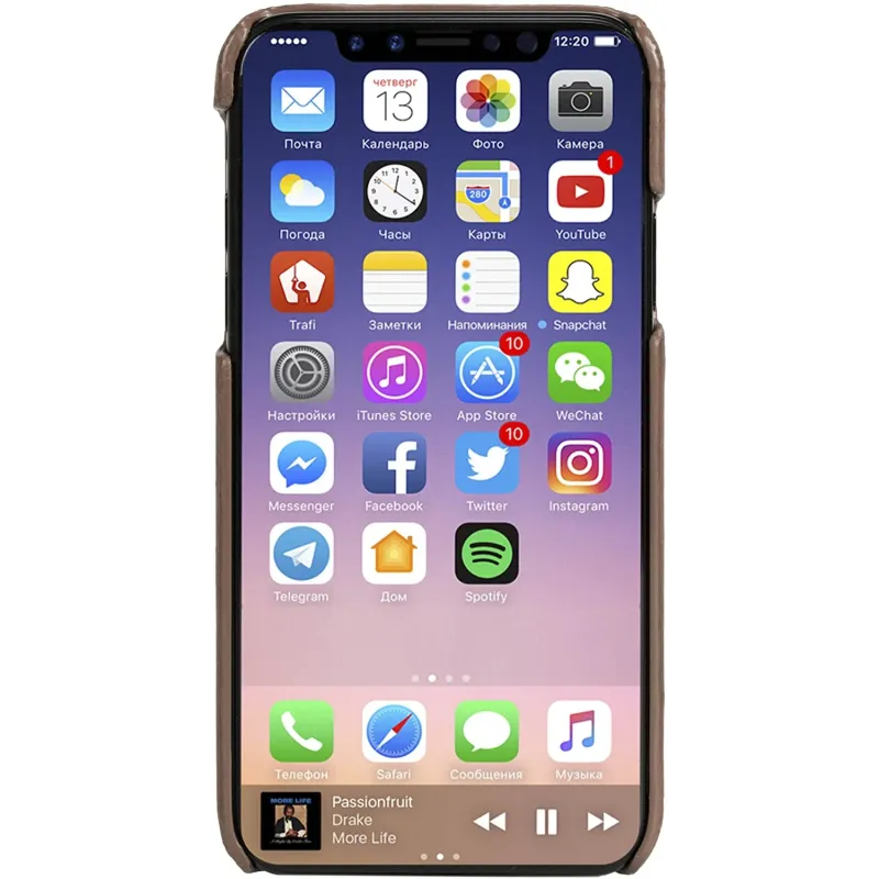 Krusell Sunne 2 Card Cover Apple iPhone X vintage cognac ,61104,