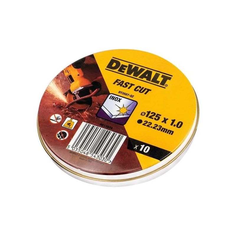 Griešanas diski Dewalt DT3507-QZ. 125x1x22.23mm. 10 gab.