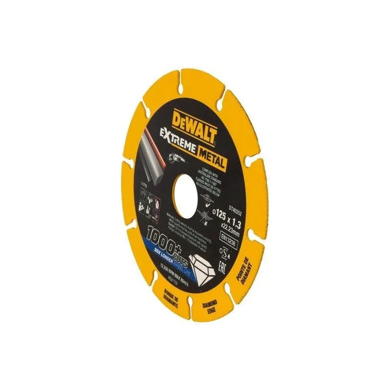 Deimantinis pjovimo diskas DeWalt 125 x 22.23 x 1.3 mm