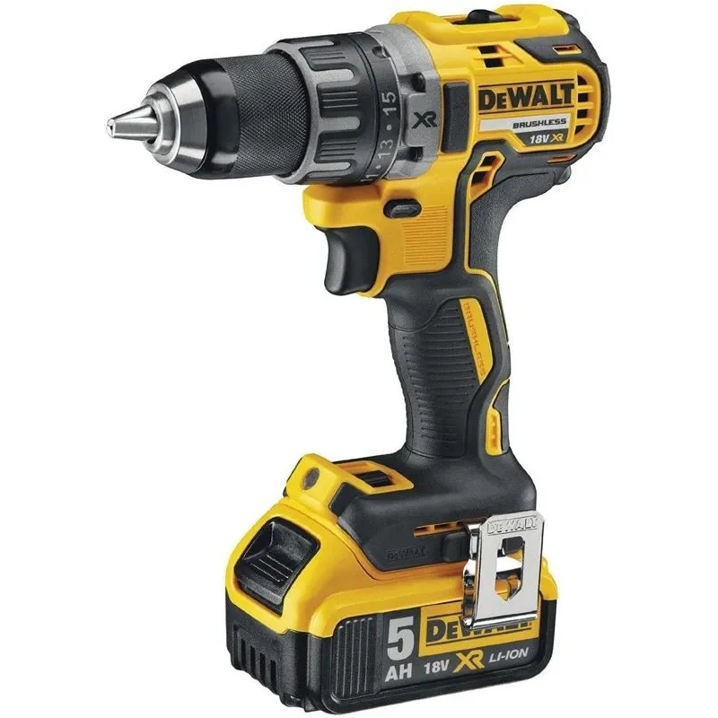 Akumuliatorinis gręžtuvas su akumuliatoriumi Dewalt DCD791P2-QW, 18 V, 5 Ah