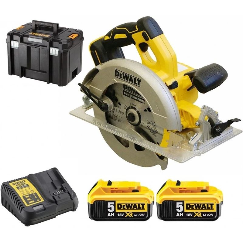 Akum. disku zāģis Dewalt DCS570P2-QW 18V 2x5Ah