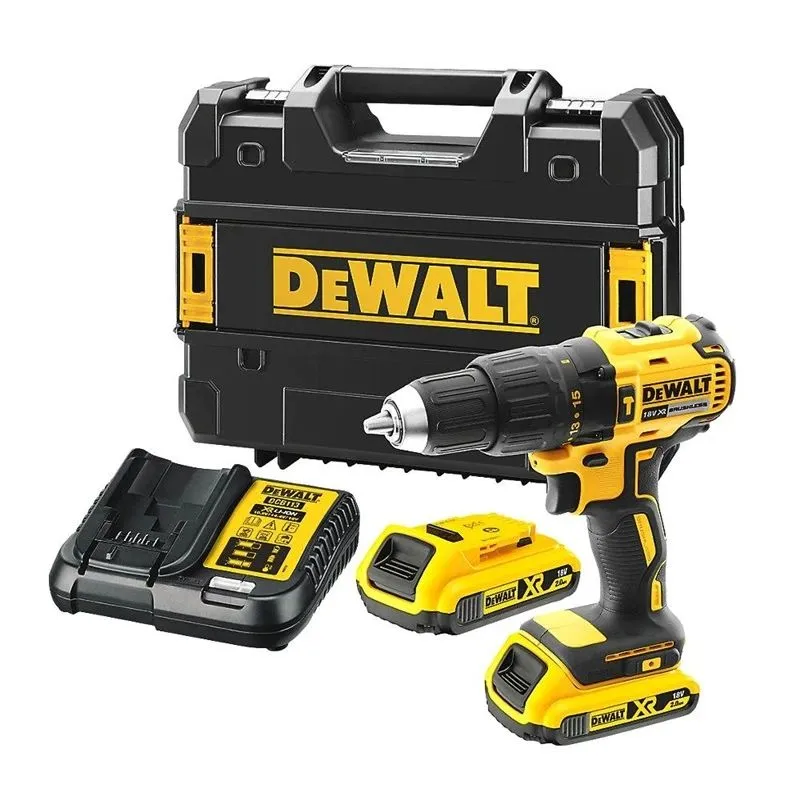 Ударная дрель с батареей Dewalt DCD778D2T-QW, 18 В, 2 Ah