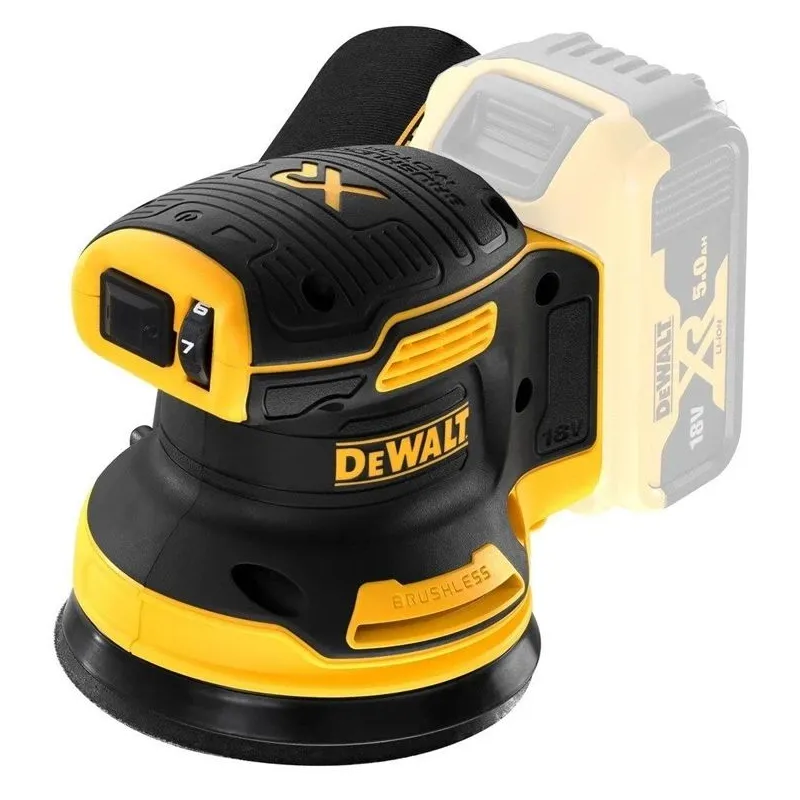 Akumulatora ekscentriskā slīpmašīna Dewalt DCW210N, 18 V