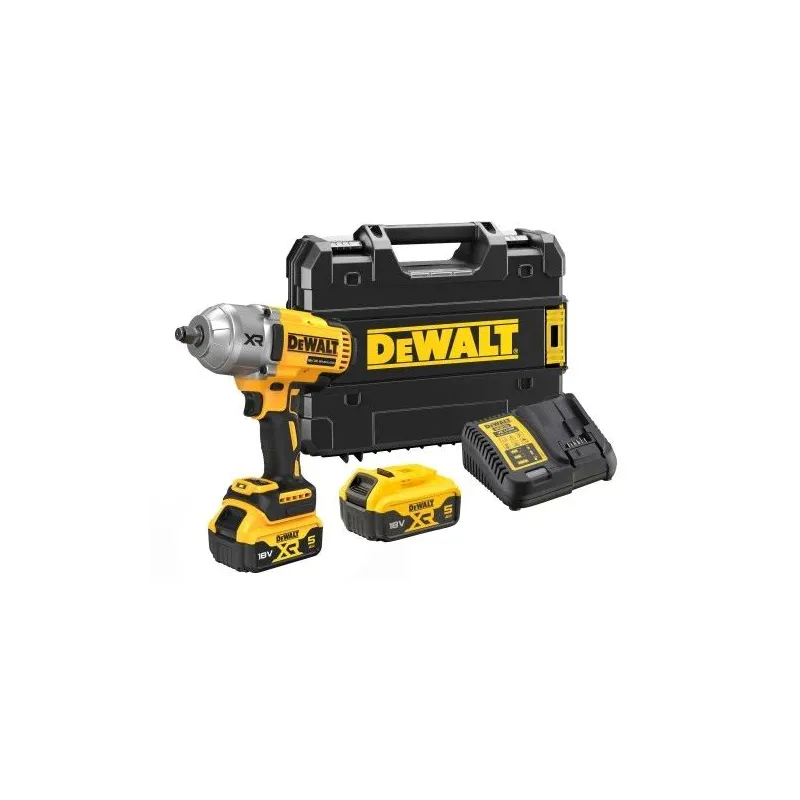 Bezvadu trieciena uzgriežņu atslēga Dewalt DCF900P2T-QW, 18 V, 5000 mAh