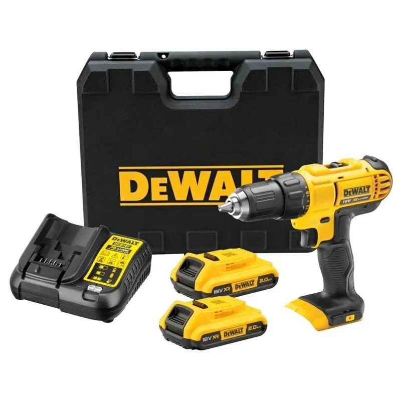Akumuliatorinis gręžtuvas su akumuliatoriumi Dewalt DCD771D2-QW, 18 V, 2x2Ah